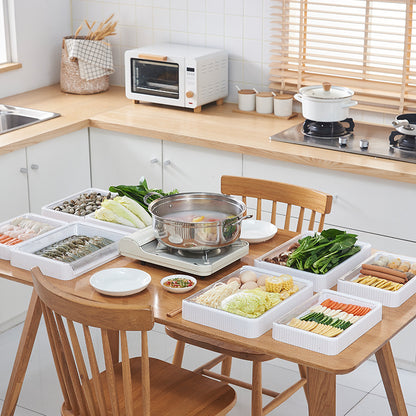 Foldable Kitchen Storage Rack with Drain Basket
