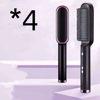 New 2-in-1 Electric Hair Brush & Straightener