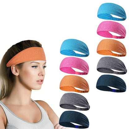 5-Pack- Unisex Sports Fitness Headband And Sweatband
