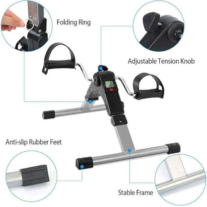 Foldable Under Desk Pedal Exerciser for Arms & Legs