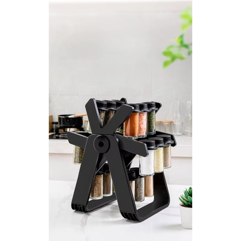 Ferris Wheel Style Spice Rack Set